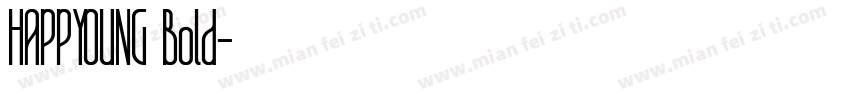 HAPPYOUNG Bold字体转换